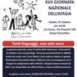 19 Ottobre 2024 – XVII Giornata Nazionale dell’Afasia